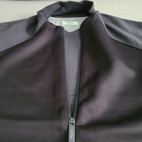 ADIDAS®ADI PURE 🏷️NWT Clean Bonded Sweater/Jacket Blk & Grey Full Zip LUXE M - Picture 6 of 14